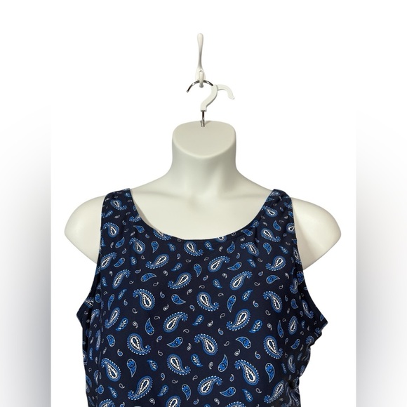 NWOT, Lands' End, One-Piece Swimsuit, Plus Size 22W, Navy, White ☀️ - Picture 3 of 12